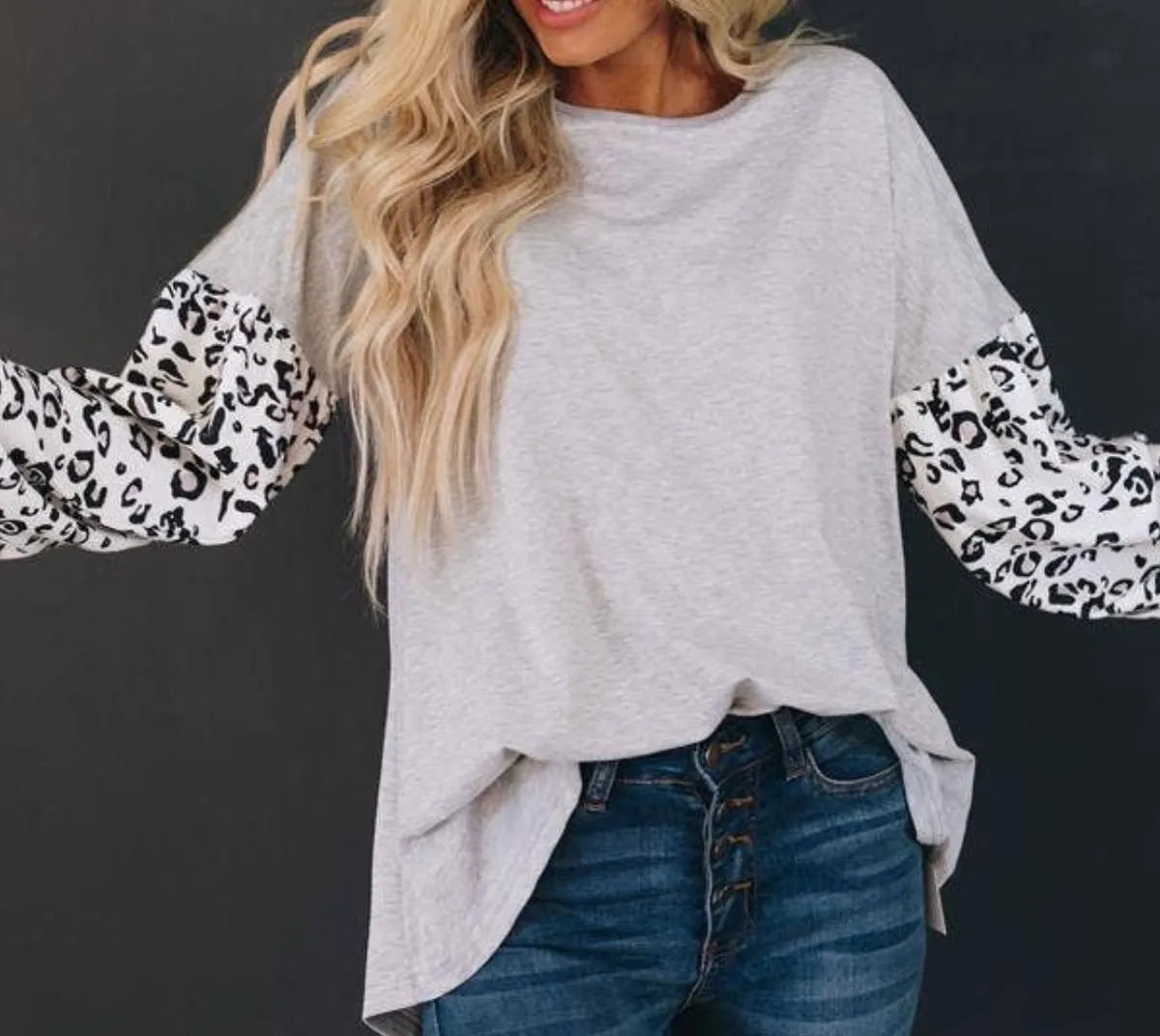 Leopard Balloon Long Sleeve