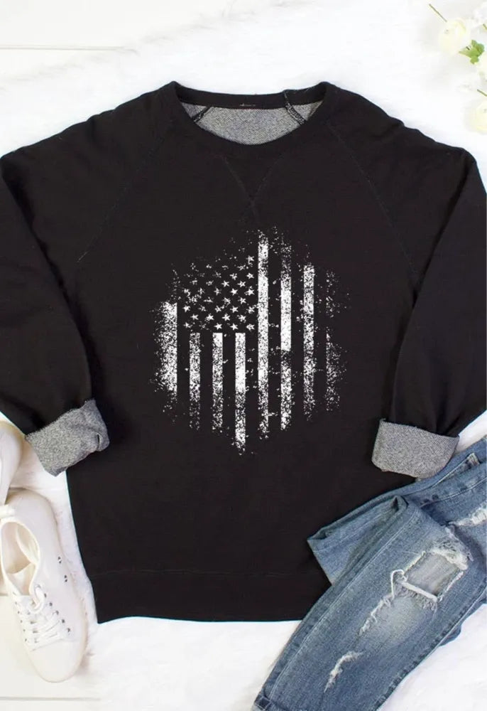 American Flag Crewneck