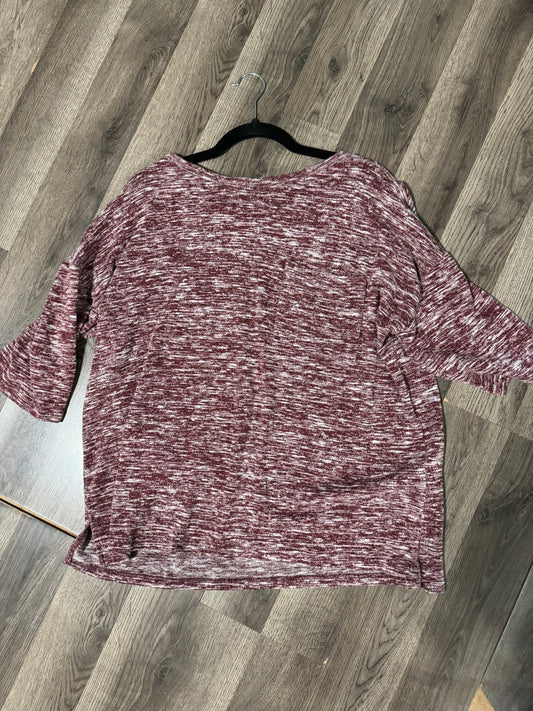 Maroon Heather Blouse